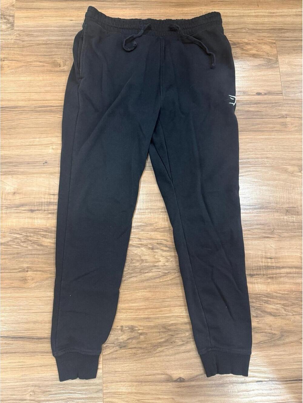 Gymshark Jogger Sweatpants Men’s Medium Black Fleece Lined Athletic Gym